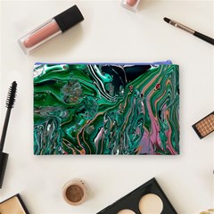 Malachite  Cosmetic Bag (Medium) from ArtsNow.com Back