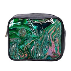 Malachite  Mini Toiletries Bag (Two Sides) from ArtsNow.com Front