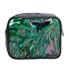 Malachite  Mini Toiletries Bag (Two Sides) from ArtsNow.com Back