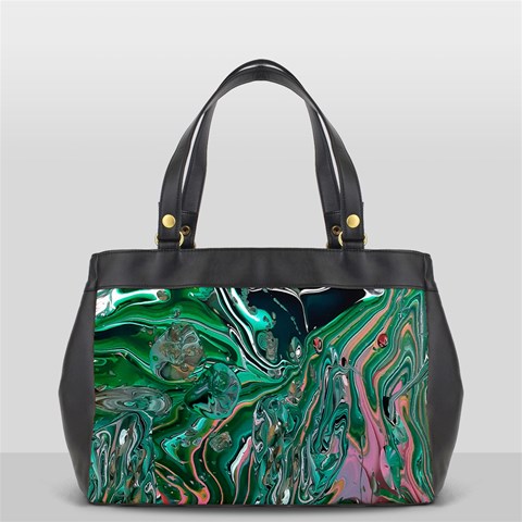 Malachite  Oversize Office Handbag from ArtsNow.com Front