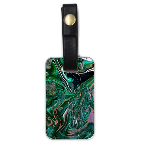 Malachite  Luggage Tag (one side) from ArtsNow.com Front