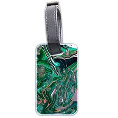 Malachite  Luggage Tag (two sides) from ArtsNow.com Front