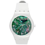 Malachite  Round Plastic Sport Watch (M)