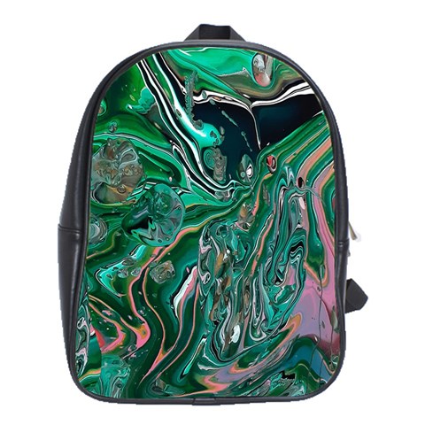 Malachite  School Bag (XL) from ArtsNow.com Front