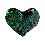 Malachite  Standard 16  Premium Heart Shape Cushions