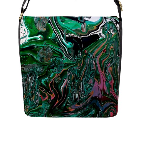 Malachite  Flap Closure Messenger Bag (L) from ArtsNow.com Front