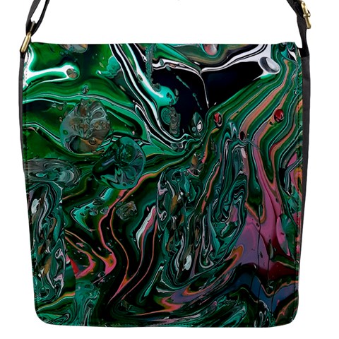 Malachite  Flap Closure Messenger Bag (S) from ArtsNow.com Front