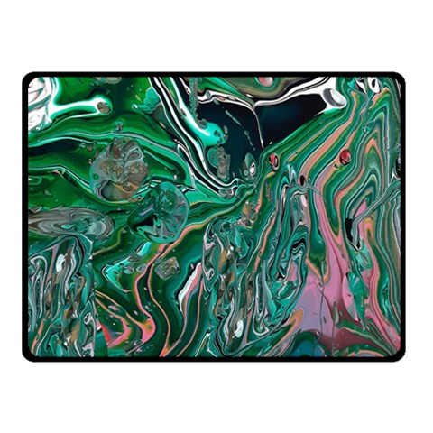 Malachite  Two Sides Fleece Blanket (Small) from ArtsNow.com 45 x34  Blanket Front