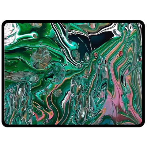 Malachite  Two Sides Fleece Blanket (Large) from ArtsNow.com 80 x60  Blanket Front