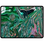 Malachite  Two Sides Fleece Blanket (Large)