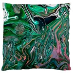 Malachite  Large Premium Plush Fleece Cushion Case (One Side)