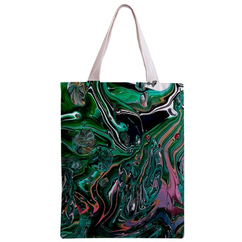 Malachite  Zipper Classic Tote Bag from ArtsNow.com Front