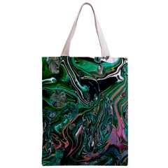 Malachite  Zipper Classic Tote Bag from ArtsNow.com Front