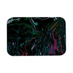 Malachite  Open Lid Metal Box (Silver)  