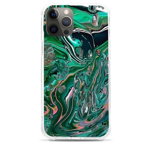 Malachite  iPhone 12 Pro max TPU UV Print Case from ArtsNow.com Front