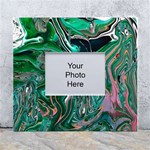 Malachite  White Wall Photo Frame 5  x 7 