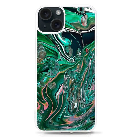 Malachite  iPhone 15 TPU UV Print Case from ArtsNow.com Front