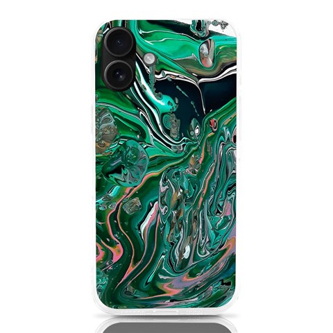 Malachite  iPhone 16 Plus TPU UV Print Case from ArtsNow.com Front