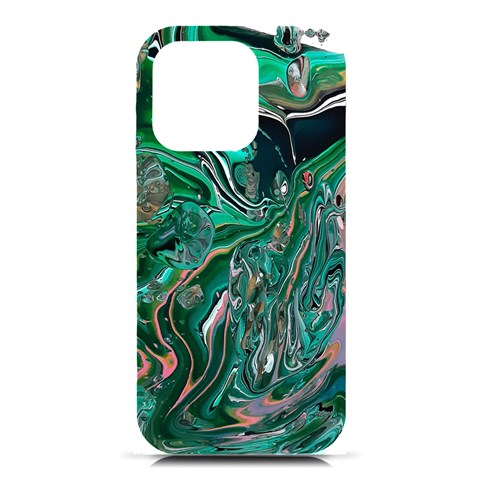 Malachite  iPhone 16 Pro Black UV Print PC Hardshell Case from ArtsNow.com Front