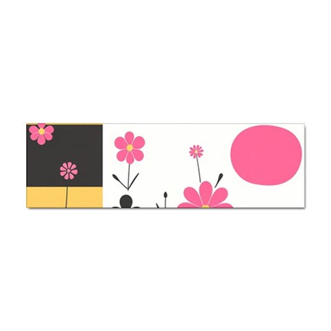 Minimalist Pattern With Simple Lines,flower And Shapes, Creating A Clean And Modern Sticker Bumper (10 pack) from ArtsNow.com Front