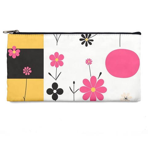 Minimalist Pattern With Simple Lines,flower And Shapes, Creating A Clean And Modern Pencil Cases from ArtsNow.com Front