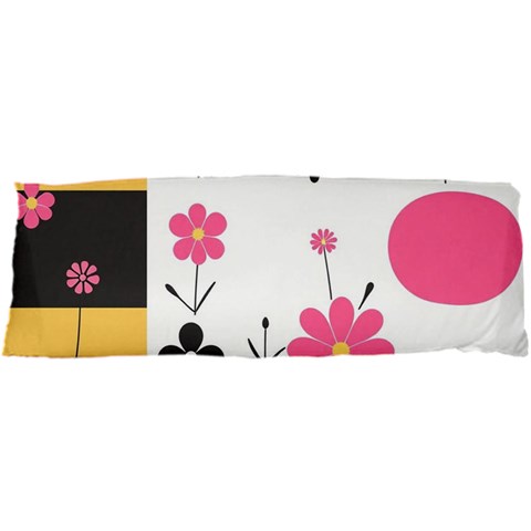 Minimalist Pattern With Simple Lines,flower And Shapes, Creating A Clean And Modern 17 x47  Body Pillow Case Dakimakura (Two Sides) from ArtsNow.com Back