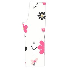 Minimalist Pattern With Simple Lines,flower And Shapes, Creating A Clean And Modern Short Sleeve Long Pants Satin Pajamas Set from ArtsNow.com Back Bottom Right