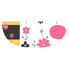 Minimalist Pattern With Simple Lines,flower And Shapes, Creating A Clean And Modern Kids  Hooded Rain Ponchos from ArtsNow.com Brim