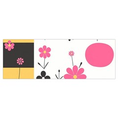 Minimalist Pattern With Simple Lines,flower And Shapes, Creating A Clean And Modern Wristlet Pouch Bag (Small) from ArtsNow.com Bottom