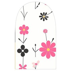 Minimalist Pattern With Simple Lines,flower And Shapes, Creating A Clean And Modern Microwave Oven Glove from ArtsNow.com Back