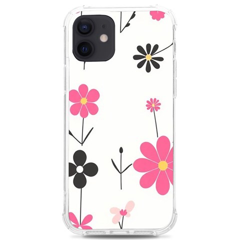 Minimalist Pattern With Simple Lines,flower And Shapes, Creating A Clean And Modern iPhone 12/12 Pro TPU UV Print Case from ArtsNow.com Front