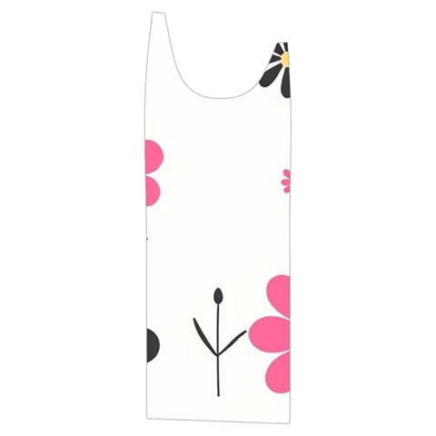 Minimalist Pattern With Simple Lines,flower And Shapes, Creating A Clean And Modern Kids  Stylish Hooded Puffer Vest from ArtsNow.com Front Left Side