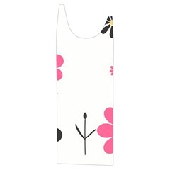 Minimalist Pattern With Simple Lines,flower And Shapes, Creating A Clean And Modern Kids  Stylish Hooded Puffer Vest from ArtsNow.com Front Left Side