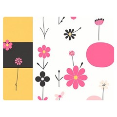 Minimalist Pattern With Simple Lines,flower And Shapes, Creating A Clean And Modern Two Sides Premium Plush Fleece Blanket (Baby Size) from ArtsNow.com 40 x30  Blanket Front