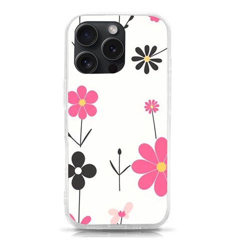 Minimalist Pattern With Simple Lines,flower And Shapes, Creating A Clean And Modern iPhone 15 Pro TPU UV Print Case from ArtsNow.com Front