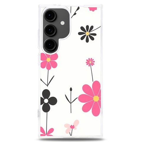 Minimalist Pattern With Simple Lines,flower And Shapes, Creating A Clean And Modern Samsung Galaxy S24 Plus 6.7 Inch TPU UV Case from ArtsNow.com Front