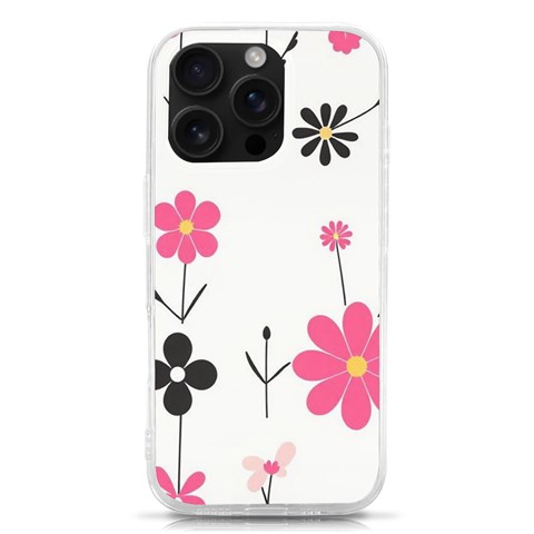 Minimalist Pattern With Simple Lines,flower And Shapes, Creating A Clean And Modern iPhone 16 Pro TPU UV Print Case from ArtsNow.com Front