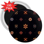 Minimalist Pattern With Simple Lines,flower And Shapes, Creating A Clean And Modern 3  Magnets (100 pack)