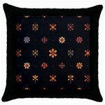 Minimalist Pattern With Simple Lines,flower And Shapes, Creating A Clean And Modern Throw Pillow Case (Black)