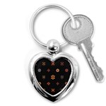 Minimalist Pattern With Simple Lines,flower And Shapes, Creating A Clean And Modern Key Chain (Heart)