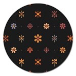 Minimalist Pattern With Simple Lines,flower And Shapes, Creating A Clean And Modern Magnet 5  (Round)