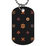 Minimalist Pattern With Simple Lines,flower And Shapes, Creating A Clean And Modern Dog Tag (One Side)