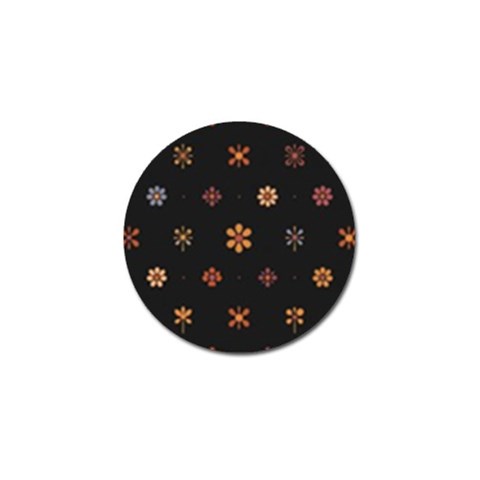 Minimalist Pattern With Simple Lines,flower And Shapes, Creating A Clean And Modern Golf Ball Marker from ArtsNow.com Front