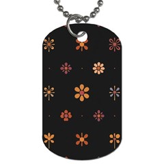 Minimalist Pattern With Simple Lines,flower And Shapes, Creating A Clean And Modern Dog Tag (Two Sides) from ArtsNow.com Back