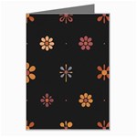 Minimalist Pattern With Simple Lines,flower And Shapes, Creating A Clean And Modern Greeting Card