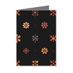 Minimalist Pattern With Simple Lines,flower And Shapes, Creating A Clean And Modern Mini Greeting Card