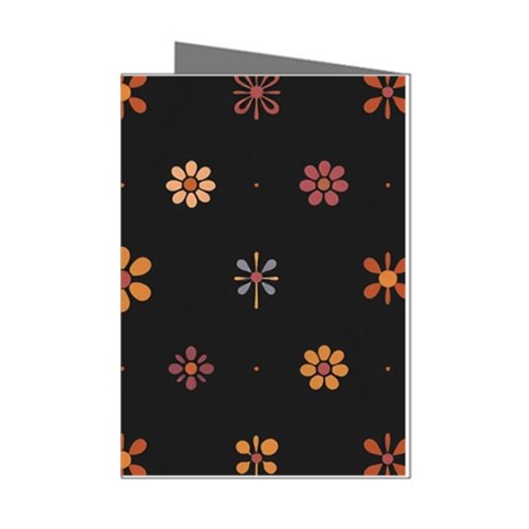 Minimalist Pattern With Simple Lines,flower And Shapes, Creating A Clean And Modern Mini Greeting Cards (Pkg of 8) from ArtsNow.com Left