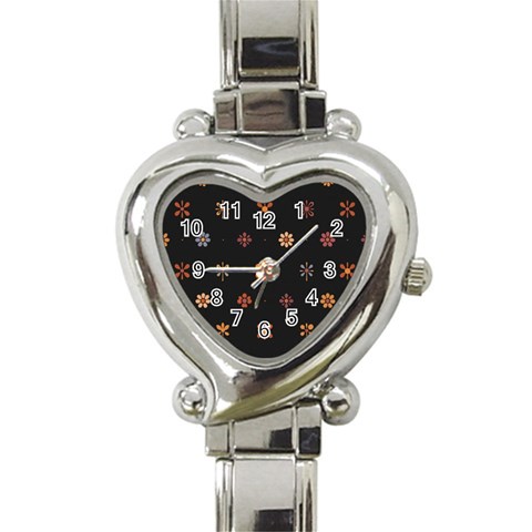 Minimalist Pattern With Simple Lines,flower And Shapes, Creating A Clean And Modern Heart Italian Charm Watch from ArtsNow.com Front