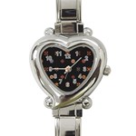 Minimalist Pattern With Simple Lines,flower And Shapes, Creating A Clean And Modern Heart Italian Charm Watch