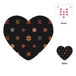 Minimalist Pattern With Simple Lines,flower And Shapes, Creating A Clean And Modern Playing Cards Single Design (Heart)